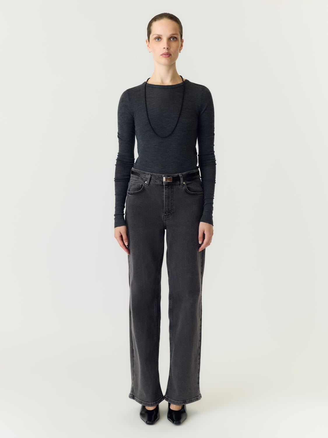 YASROSIE Jeans - Dark Grey Denim - VERO MODA & VILA Bergvik